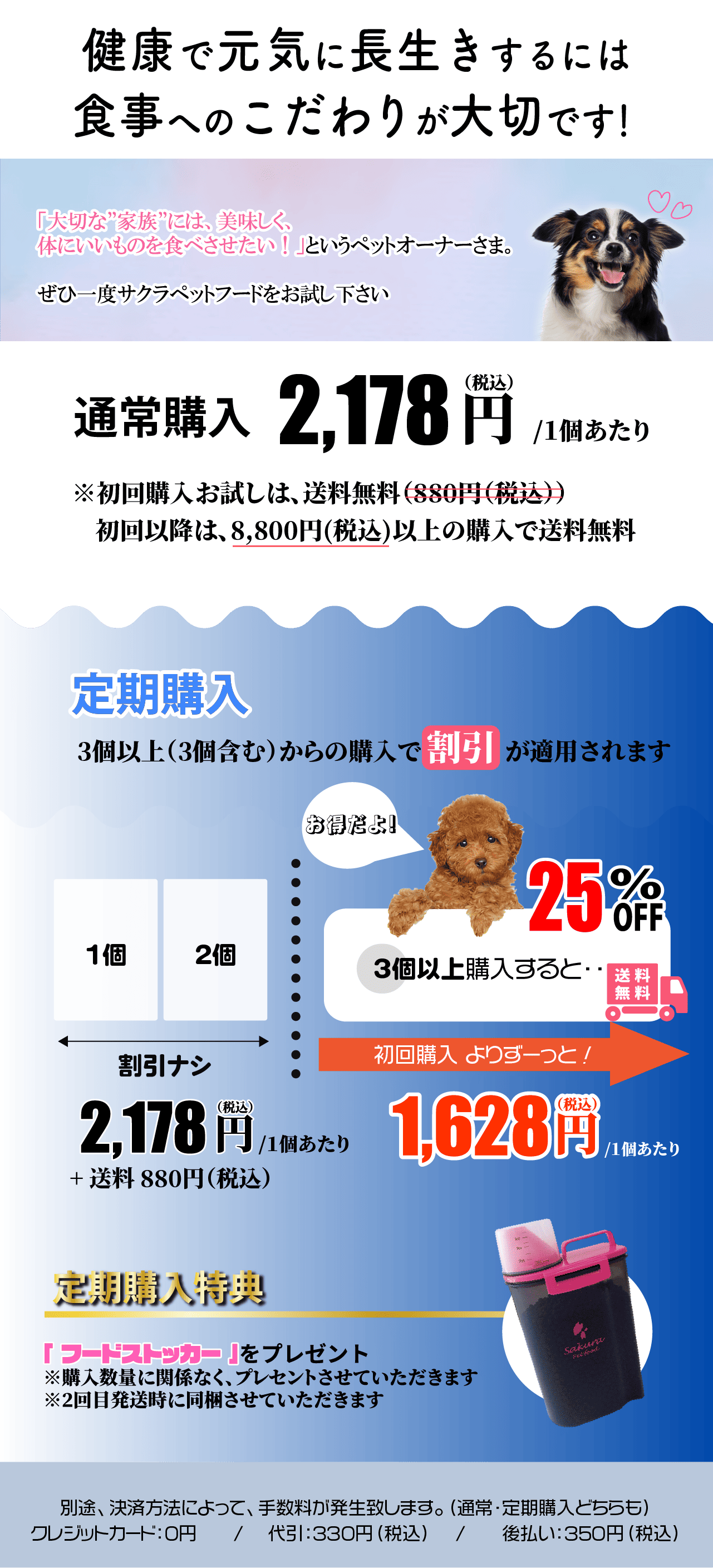 通常購入・定期購入のご案内