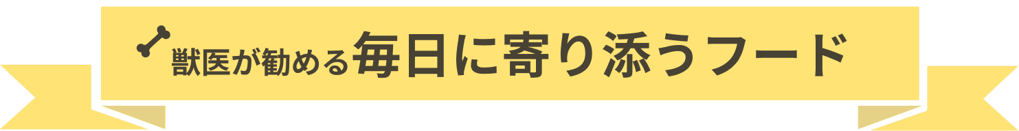 獣医が勧める毎日に寄り添うフード